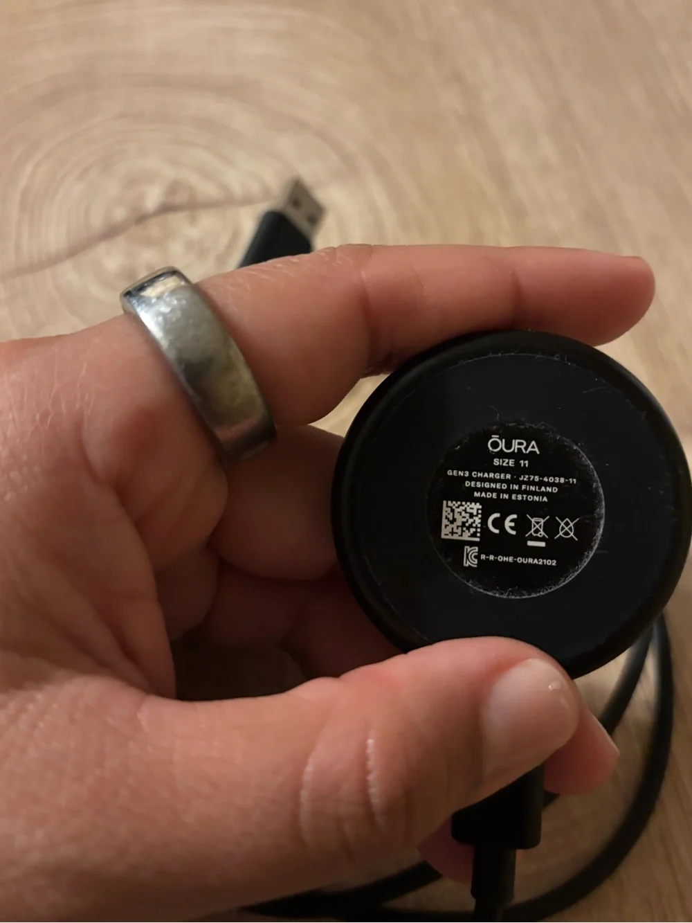 Oura Ring Gen3 Horizon - Silver (Size 11)